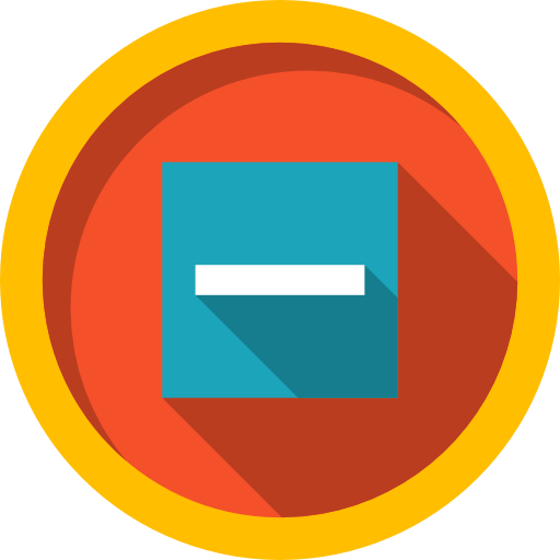 512x512 Round, Minus, Music And Multimedia, Interface, Delete, Button Icon