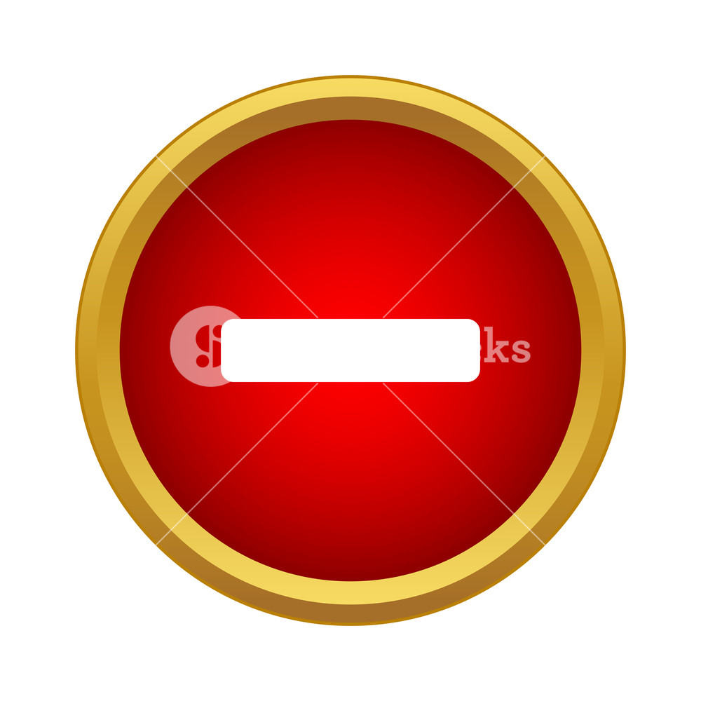 1000x1000 Minus Icon In Simple Style Isolated On White Background Royalty