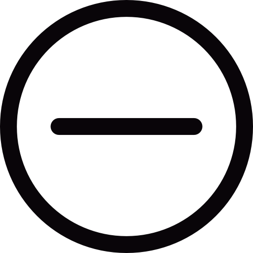 512x512 Circular Button With Minus Sign Icons Free Download