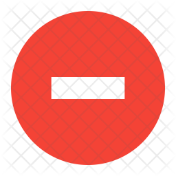 256x256 Minus Icon Of Flat Style