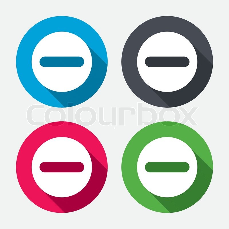 800x800 Minus Sign Icon Negative Symbol Zoom Stock Vector Colourbox