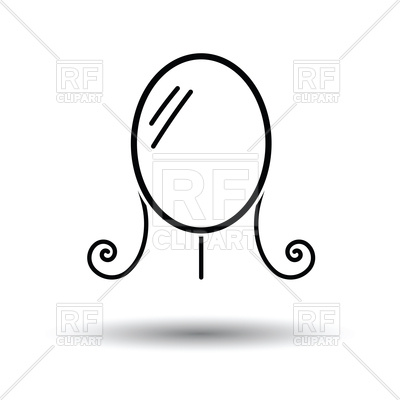 400x400 Make Up Mirror Icon Vector Image Of Signs, Symbols, Maps Angelp