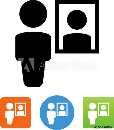 437x500 Man In Mirror Icon