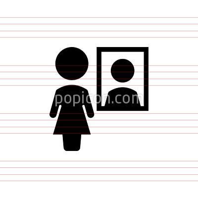 400x400 Woman In Mirror