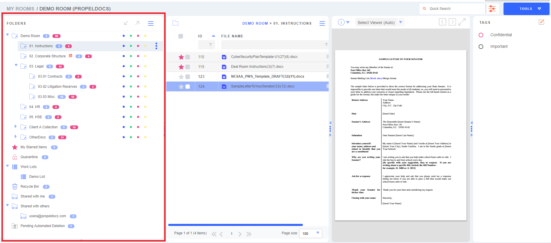 1903x839 Room Folders List Propeldocs