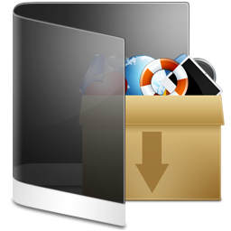 256x256 Folder Black Misc Icon Aeon Iconset Kyo Tux