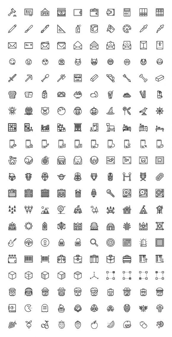 580x1133 A Free Set Of Misc Icons