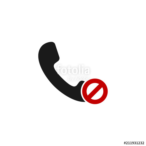 500x500 Vector Missed Call Icon App Symbol Stock Image And Royalty Free