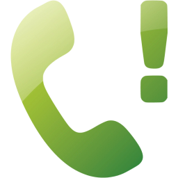 256x256 Web Green Missed Call Icon