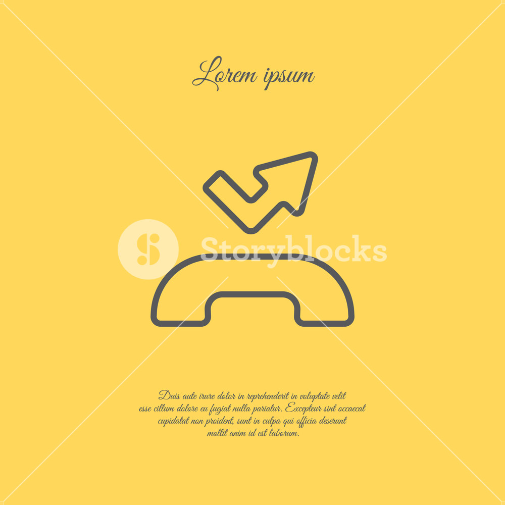 1000x1000 Web Icon Missed Call Royalty Free Stock Image
