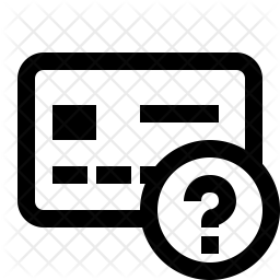 256x256 Bank Card Missing Icon Of Line Style