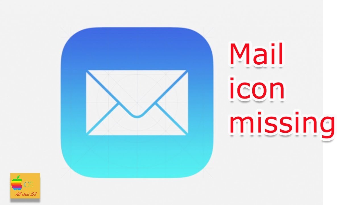 iphone mail icon missing