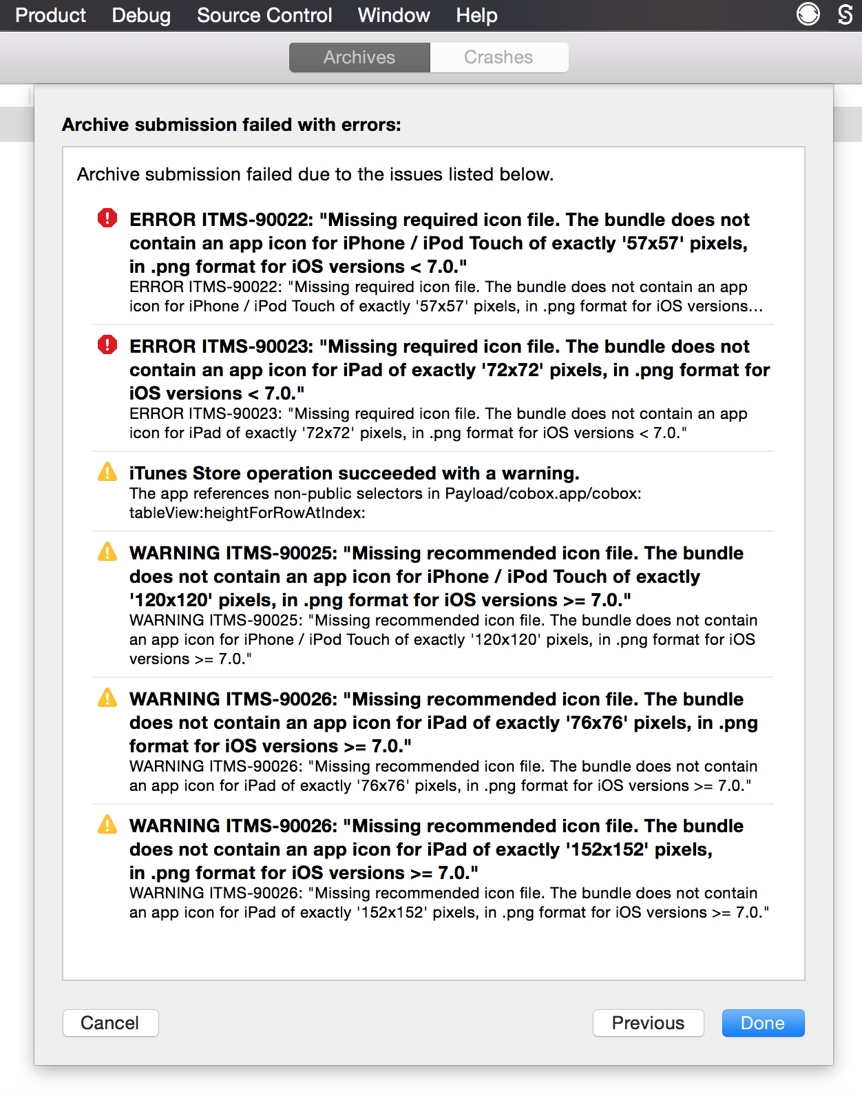 1252x1588 Missing Required Ios Icon In Xcode