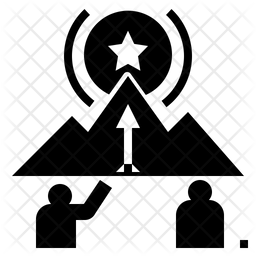 256x256 Mission Icon Of Glyph Style