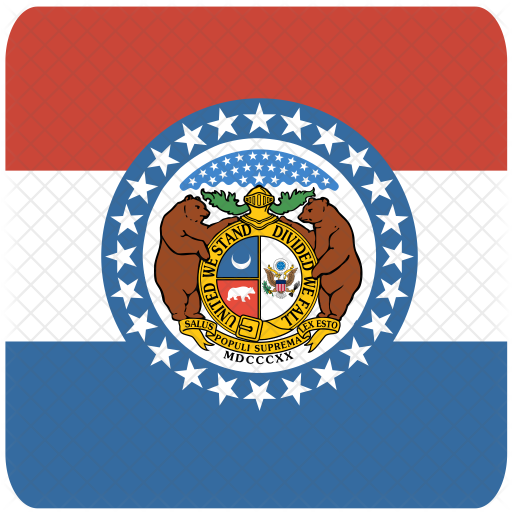 512x512 Missouri Flag Icon Of Flat Style