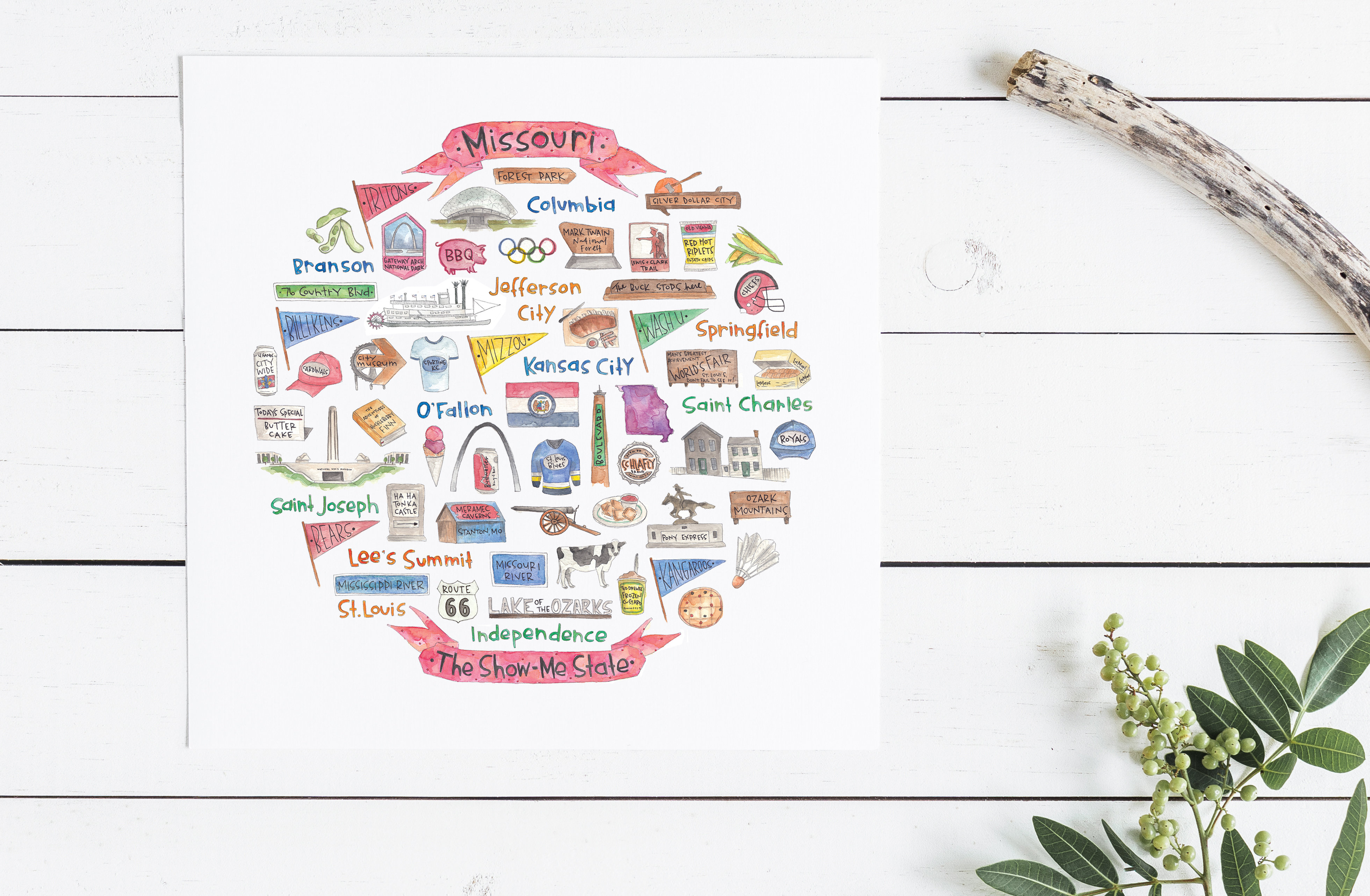 3920x2564 Missouri Icon Watercolor