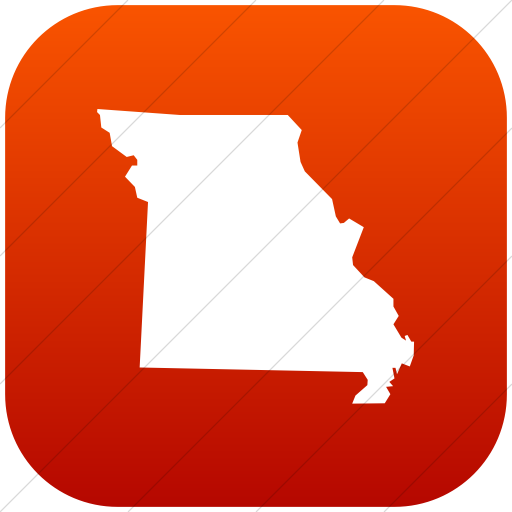 512x512 Iconsetc Flat Rounded Square White On Red Gradient Us States