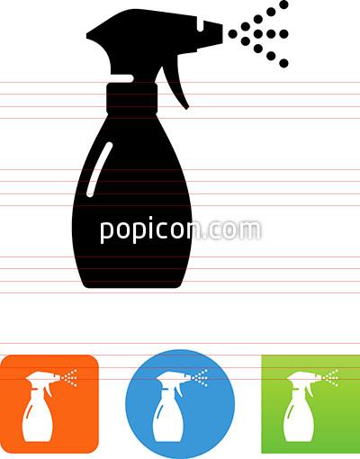 400x510 Spray Bottle With Mist Icon
