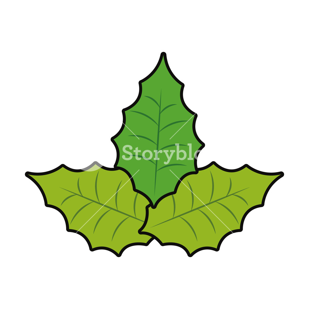 1000x1000 Mistletoe Icon Over White Background Colorful Design Vector