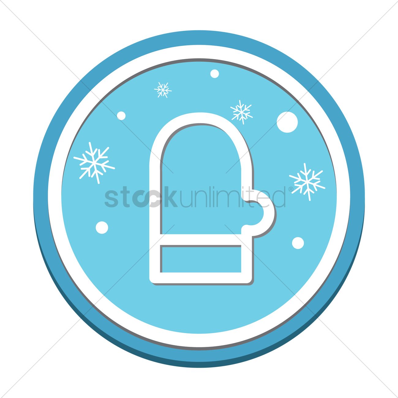 Mitten Icon Vector Image 1300x1300 Mitten Icon Vector Image