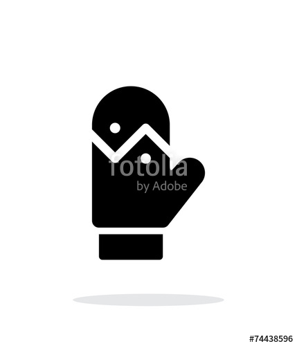 Mitten Icon On White Background Stock Image And Royalty Free 429x500 Mitten Icon On White Background Stock Image And Royalty Free