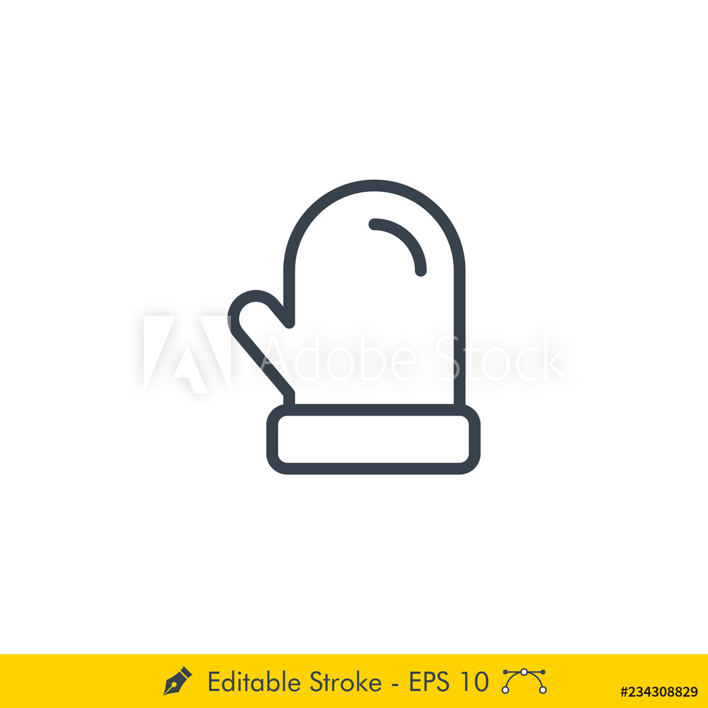 Photo Art Print Simple Christmas Winter Mitten Icon Vector 1000x1000 Photo Art Print Simple Christmas Winter Mitten Icon Vector