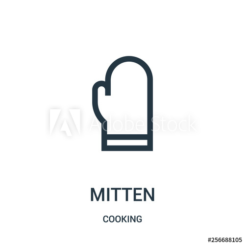 Mitten Icon Vector From Cooking Collection Thin Line Mitten 500x500 Mitten Icon Vector From Cooking Collection Thin Line Mitten