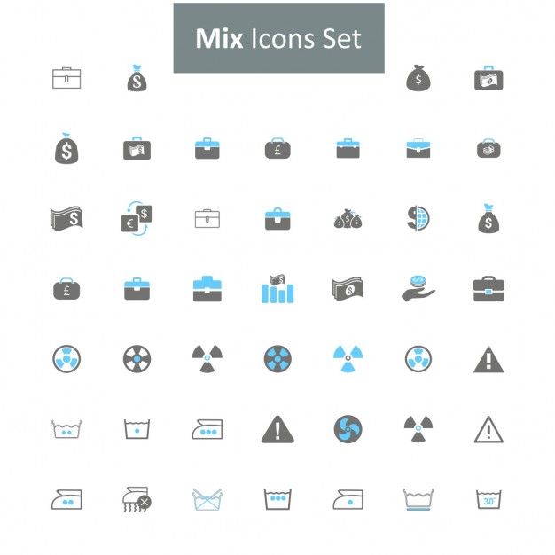 626x626 Mix Icon Set Vector Free Download