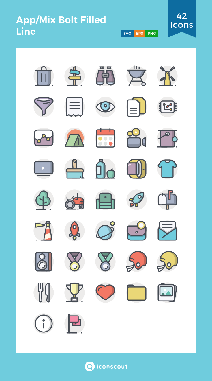 735x1317 Appmix Bolt Filled Line Icon Pack