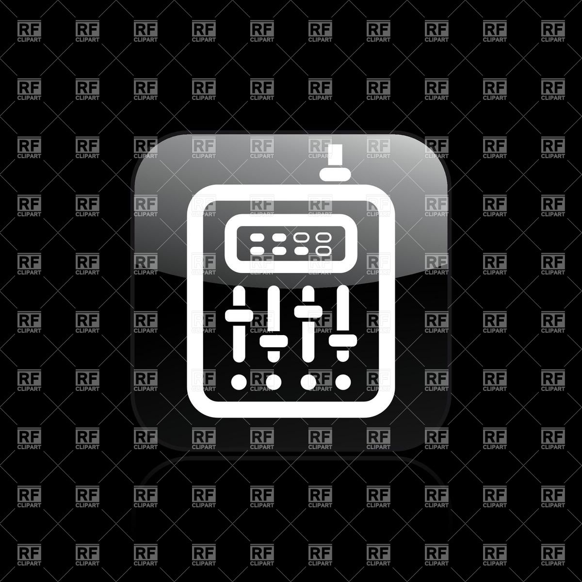 1200x1200 Dj's Sound Mixer Mixer Icon Vector Image Of Icons And Emblems