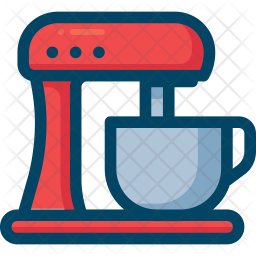 256x256 Food Mixer Icon Of Colored Outline Style