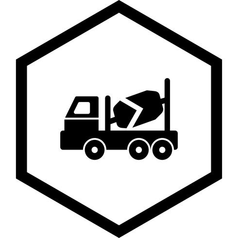 490x490 Concrete Mixer Icon Design Vector
