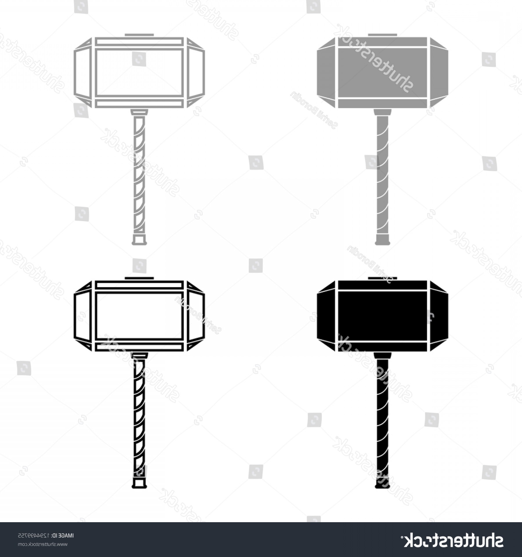 1800x1920 Thor Hammer Vector Catchsplace