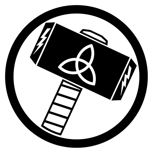 500x500 Thor Mjolnir Hammer Die Cut Vinyl Decal Cricut