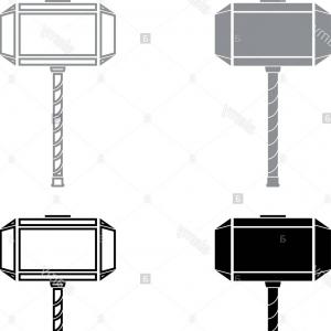 Mjolnir Icon at Vectorified.com | Collection of Mjolnir Icon free for ...