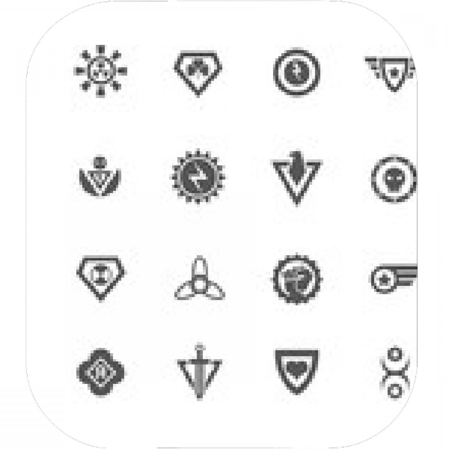 1440x1440 Hammer Of Thor Silhouette Mjolnir Icon Geekchicpro