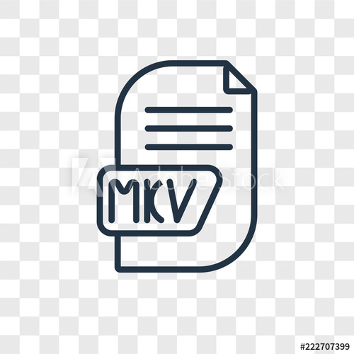 500x500 Mkv Icons Isolated On Transparent Background Modern And Editable