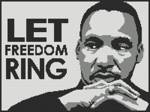 500x375 Mlk Martin Luther King Historic Icon Portrait Word Chart