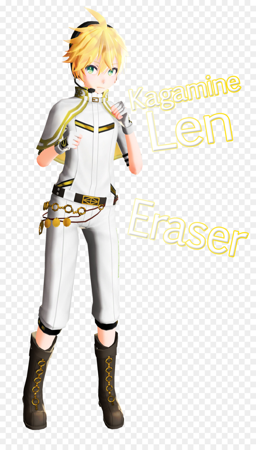 900x1580 Digital Art Mikumikudance Kagamine Rinlen Costume