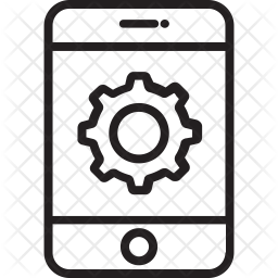 256x256 Mobile App Development Icon Of Line Style