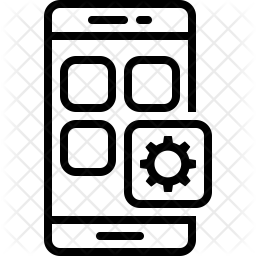 256x256 App Development Icon Of Line Style