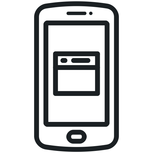 512x512 Mobile App Flat Icon