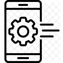 256x256 Mobile Application Development Icon Of Line Style