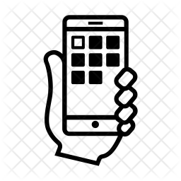 256x256 Smartphone App Icon Of Line Style