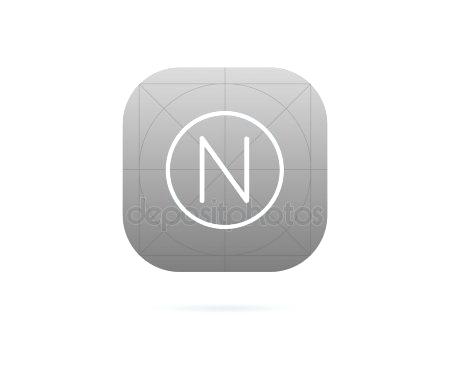 450x369 A Cone Com Mobile App Icon Template Stock Illustration Airplane