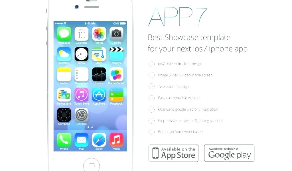 1024x600 Mobile App Template Templates Free Design App Template Free App