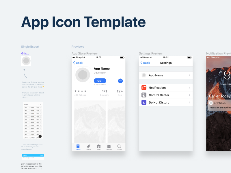 800x600 App Icon Template