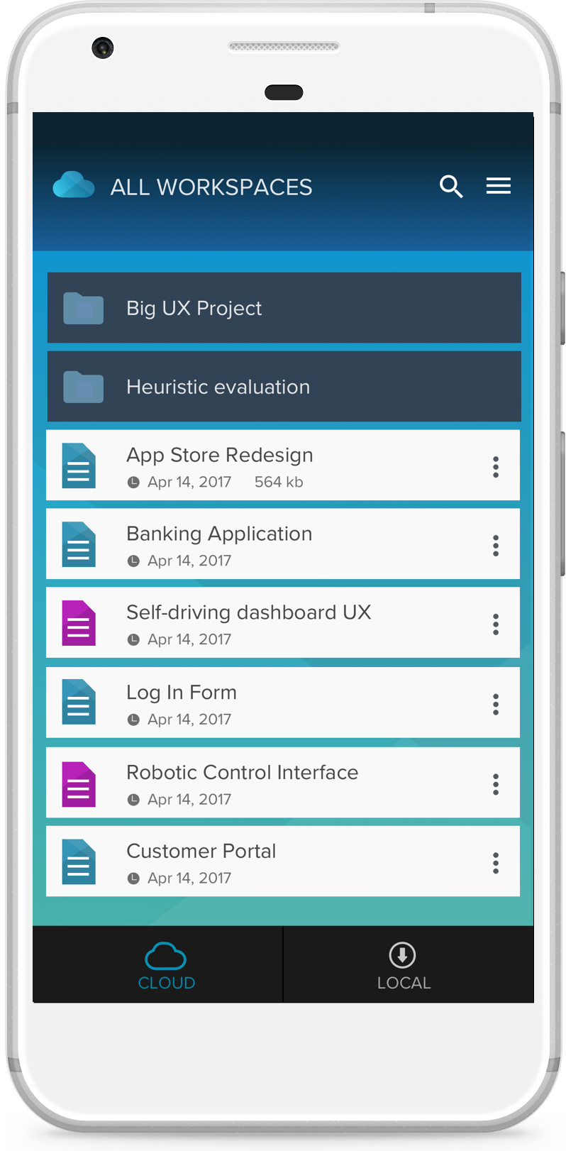 798x1622 The Axure Cloud Mobile App Axure Docs