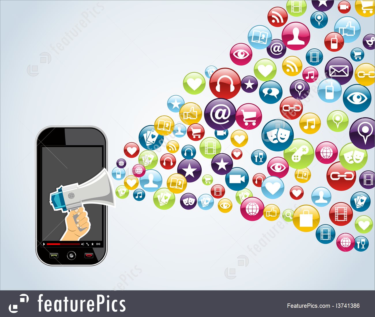 1300x1100 Smartphone Mobile Applications Illustration