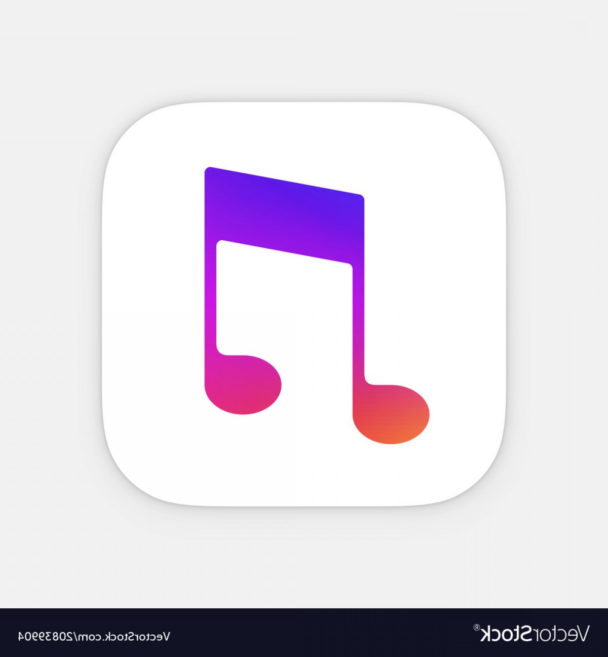1200x1296 Music Note App Icon Template Mobile Application Vector Cultracing